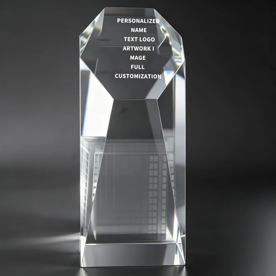 Personalized 3D Building Crystal Trophy best